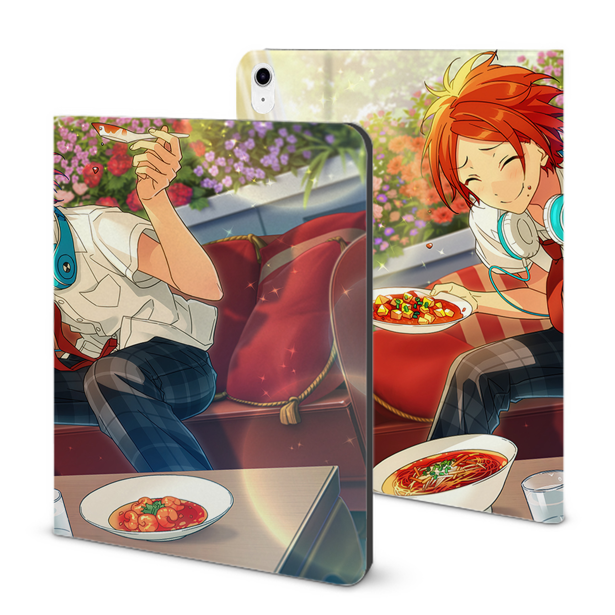 （画像用） あんさんぶるスターズ! Ensemble Stars IPad ケース ブック型 PUレザー TPU 耐衝撃 軽量 薄型 ペン収納なし 全面保護 IPad 各モデル対応
